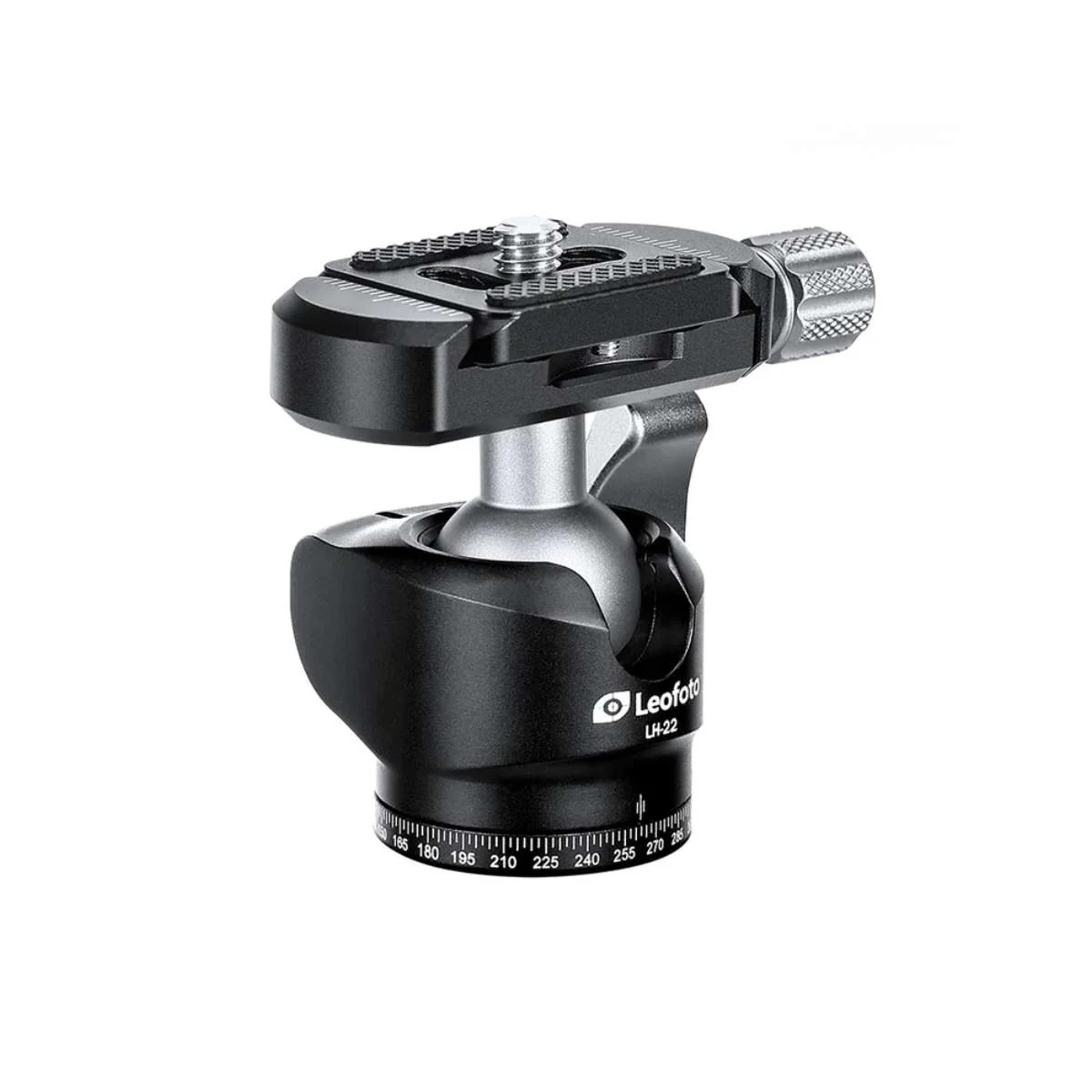 Leofoto LH Series LH-22 22mm Low Profile Mini Ball Head and PU-25 QR Plate - Max Load 5kg
