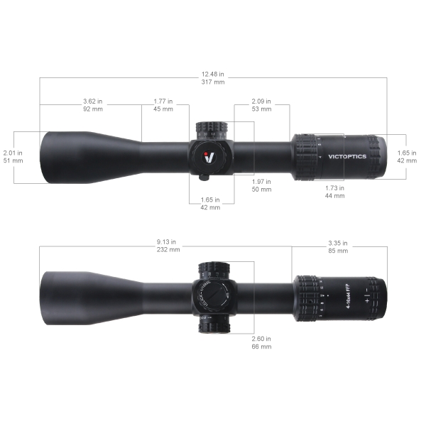 Vector Optics VictOptics S4 4-16x44 FFP VIS_FMIL 1/10MIL 30mm Rifle Scope
