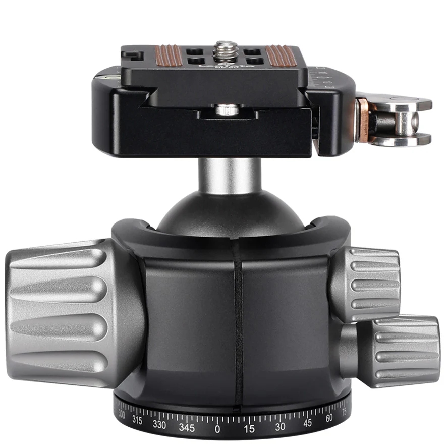 Leofoto LH Series LH-40LR 40mm low profile ball head with NP-50 Quick Release Plate