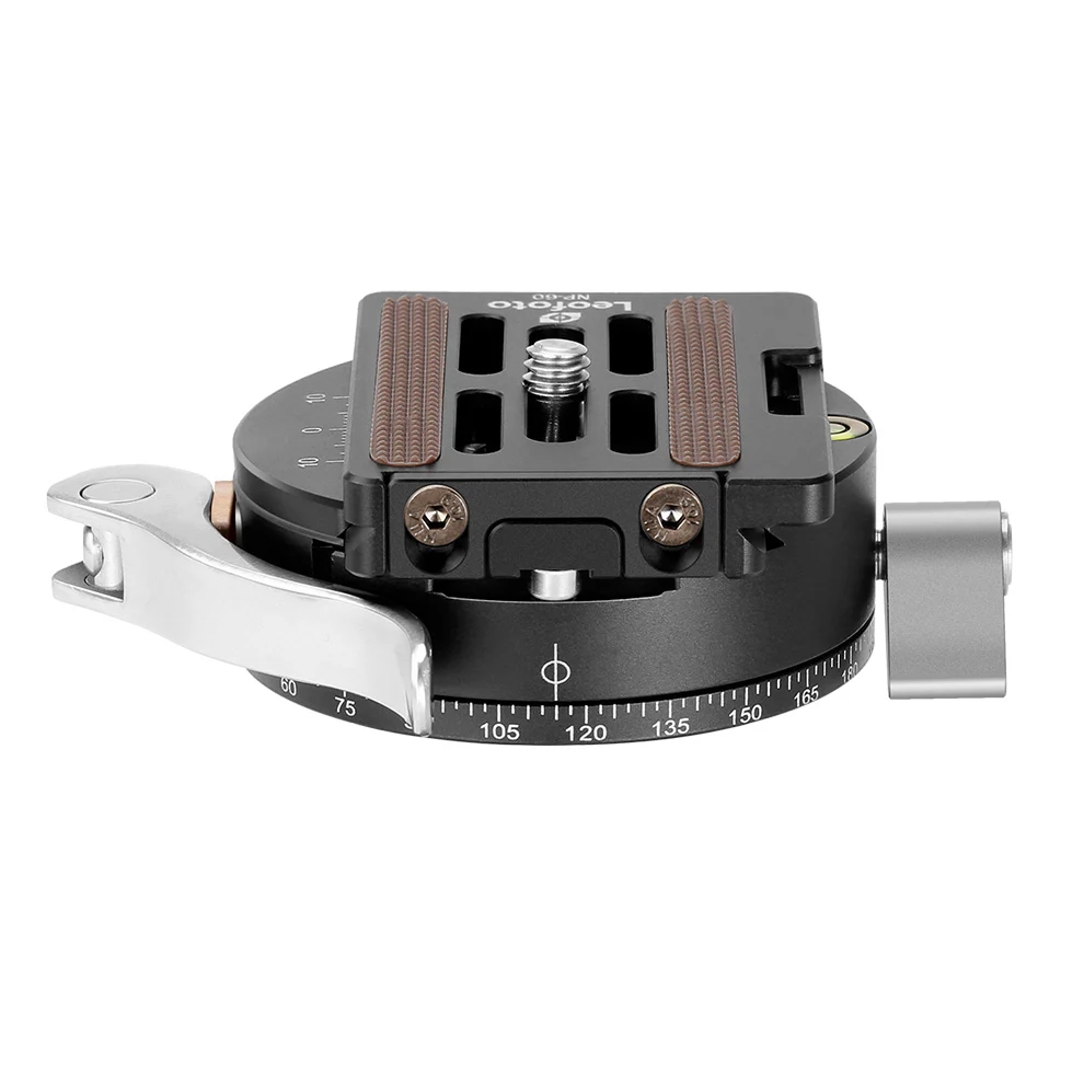 Leofoto LH Series LH-40PCL 40mm Low Profile Dual Panorama  Ball Head with Arca Swiss Style QR Plate - Max Load 20kg