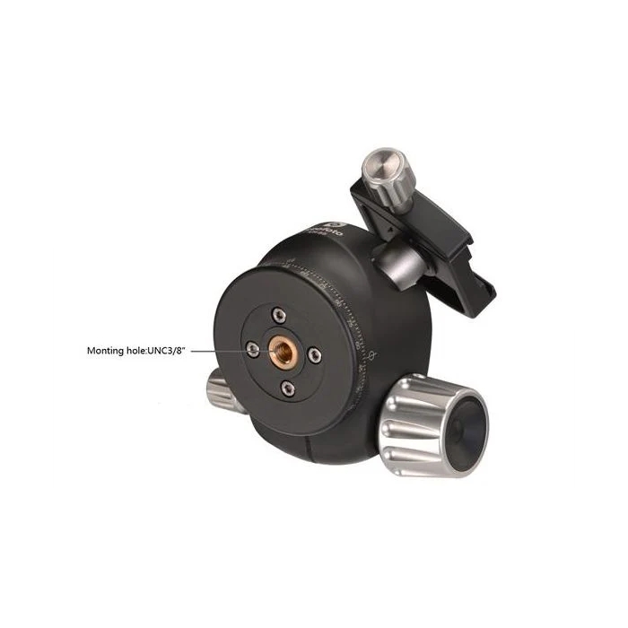 Leofoto LH Series LH-55 55mm Low Center of Gravity Ball Head and QP-70N QR Plate - Max Load 25kg