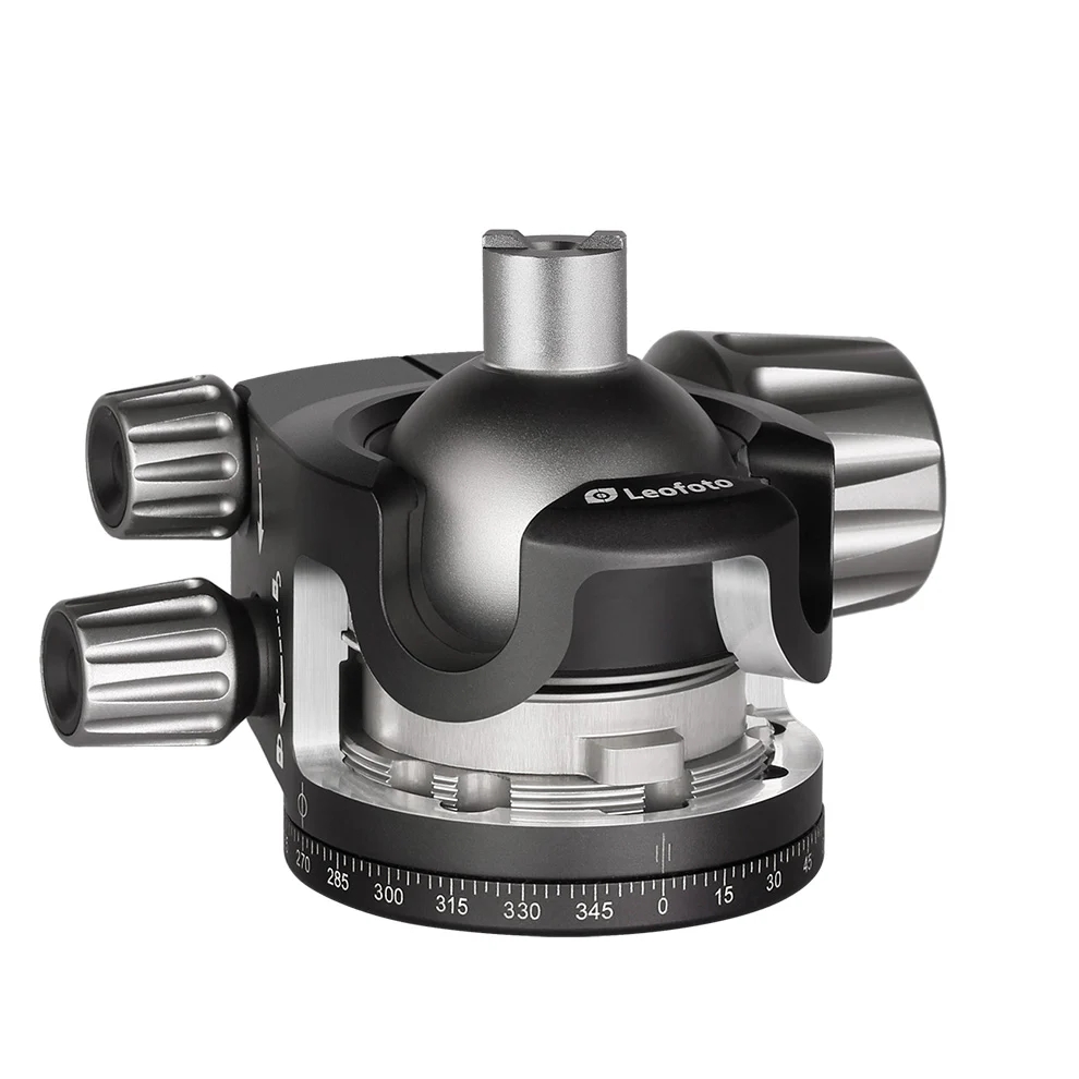 Leofoto LH Series LH-40PCL 40mm Low Profile Dual Panorama  Ball Head with Arca Swiss Style QR Plate - Max Load 20kg