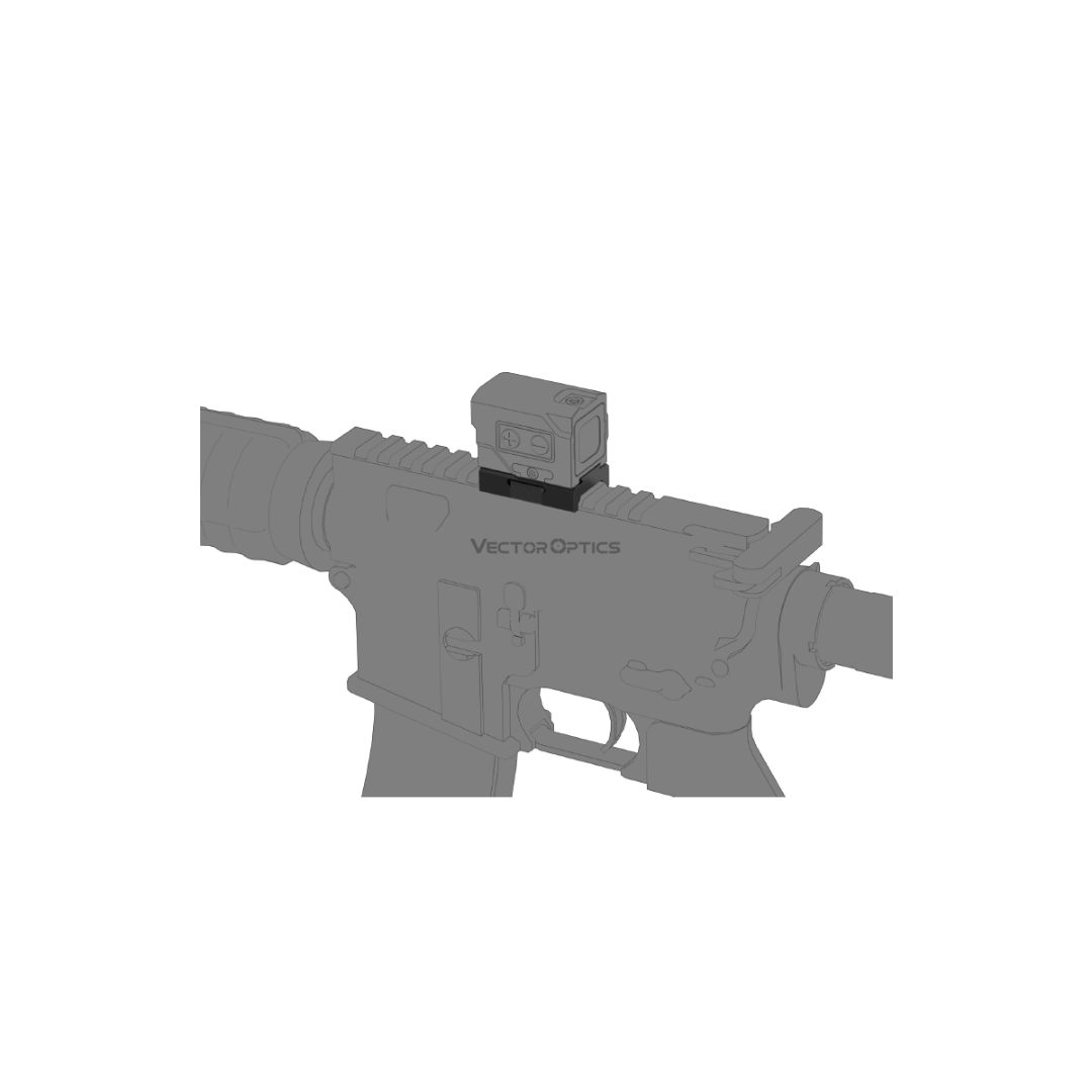 Vector Optics Enclosed Red Dot Sight Low Weaver Mount VOD Footprint