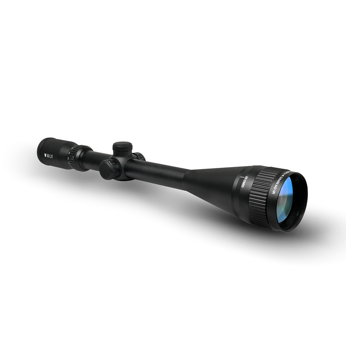 WULF Fireball LR 6-24x50 AO IR HMD 0.1MRAD 1" Rifle Scope with 9-11mm Rings