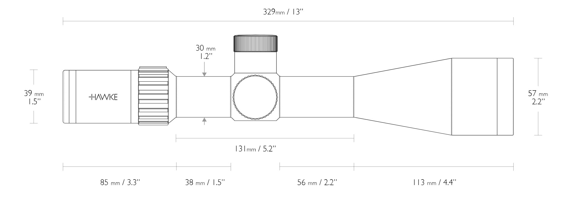 WIN A: Hawke Airmax 30 SF 6-24x50 AMX IR COMPACT Rifle Scope