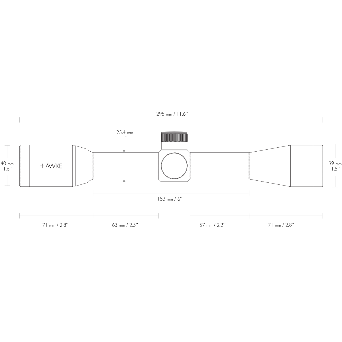Hawke Vantage 4x32 30/30 Duplex Rifle Scope