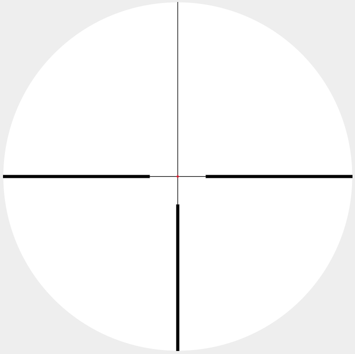 Hawke Optics Vantage IR 1-4x20 SFP IR L4A FD 1/2MOA 1" Rifle Scope
