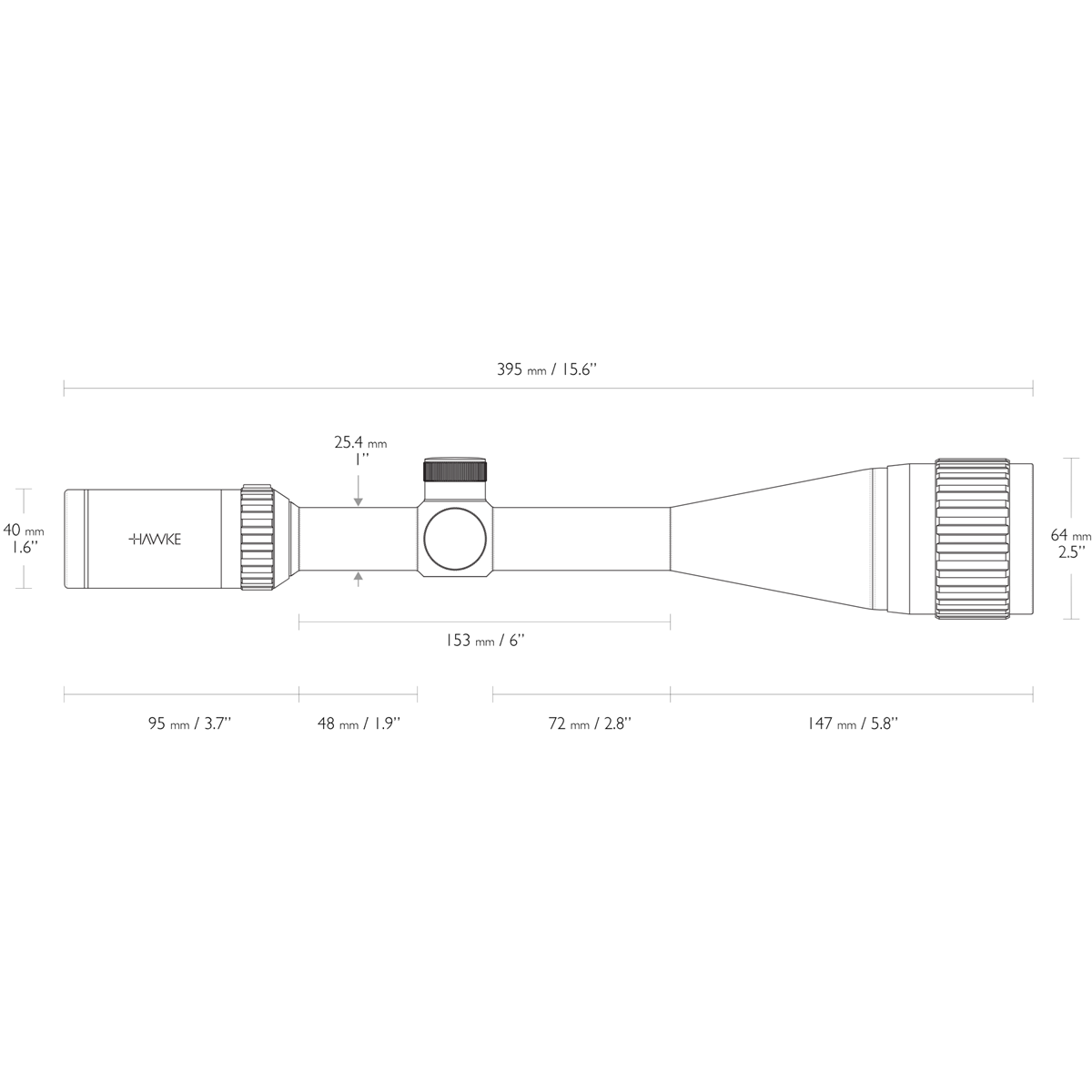 Hawke Vantage IR 6-24x50 AO Rifle Scope