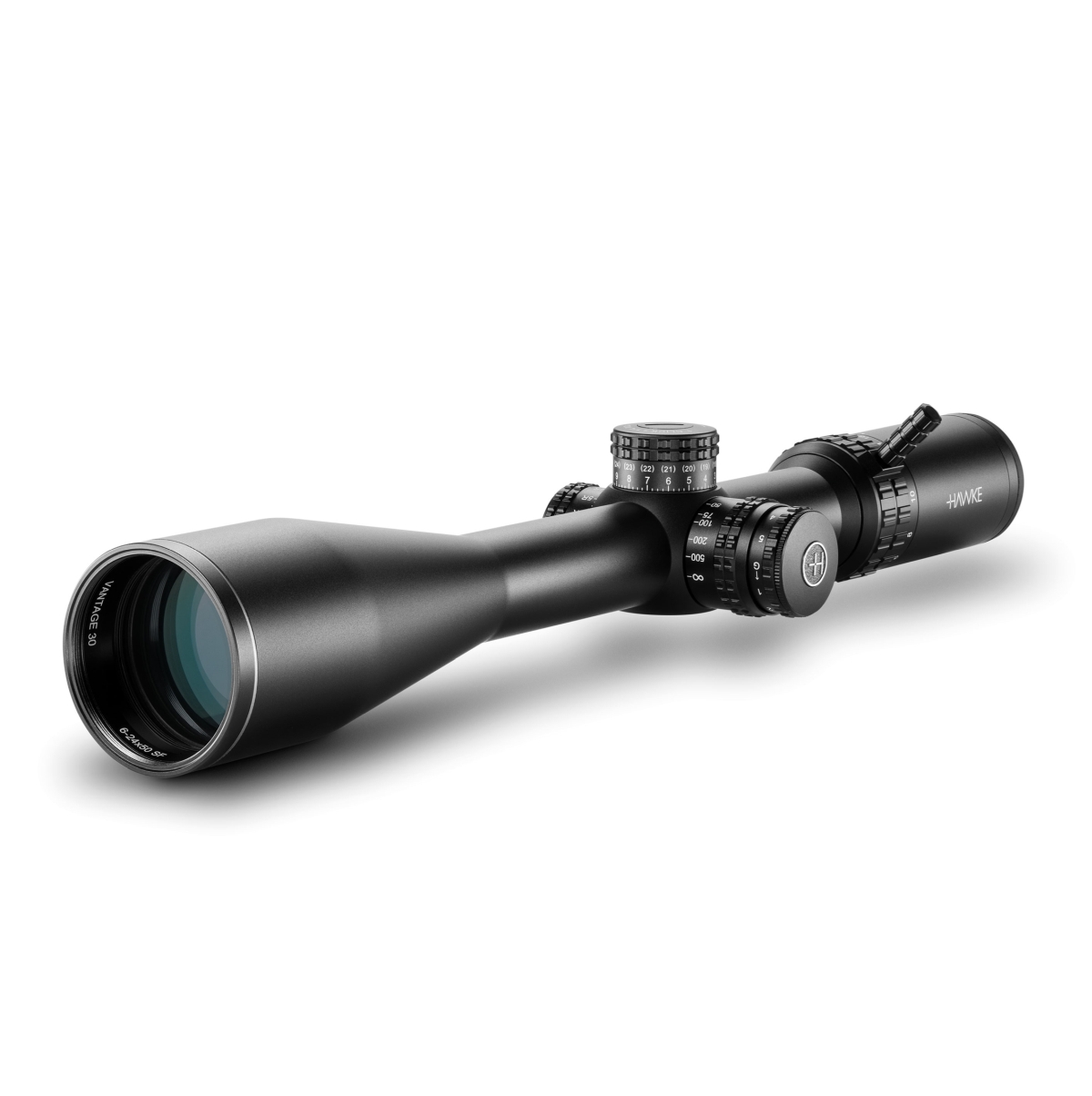 Hawke Vantage HD 30 6-24x50 SFP IR LR2 Dot 1/4MOA 30mm Rifle Scope