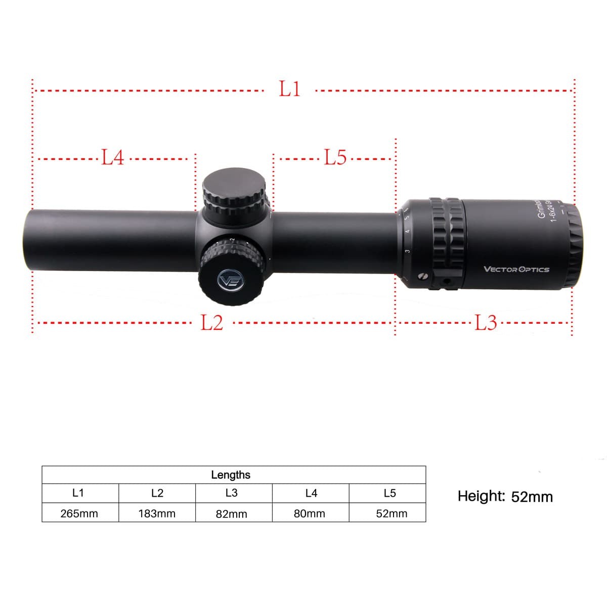 WIN A: Vector Grimlock 1-6x24 Gen II SFP LVPO Illuminated VTC-3 1/2 MOA Wide FOV 30mm Rifle Scope