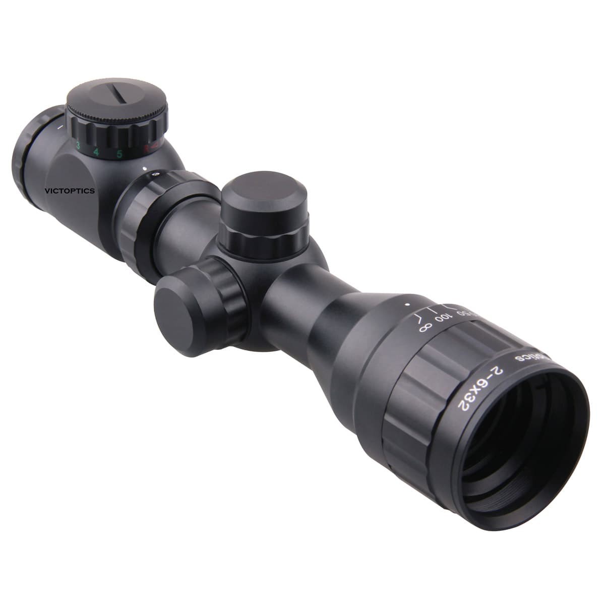 WIN A: Vector Victoptics 2-6x32 AOE SFP Compact Illuminated Rangefinder Reticle 1" Rifle Scope + Weaver Mounts