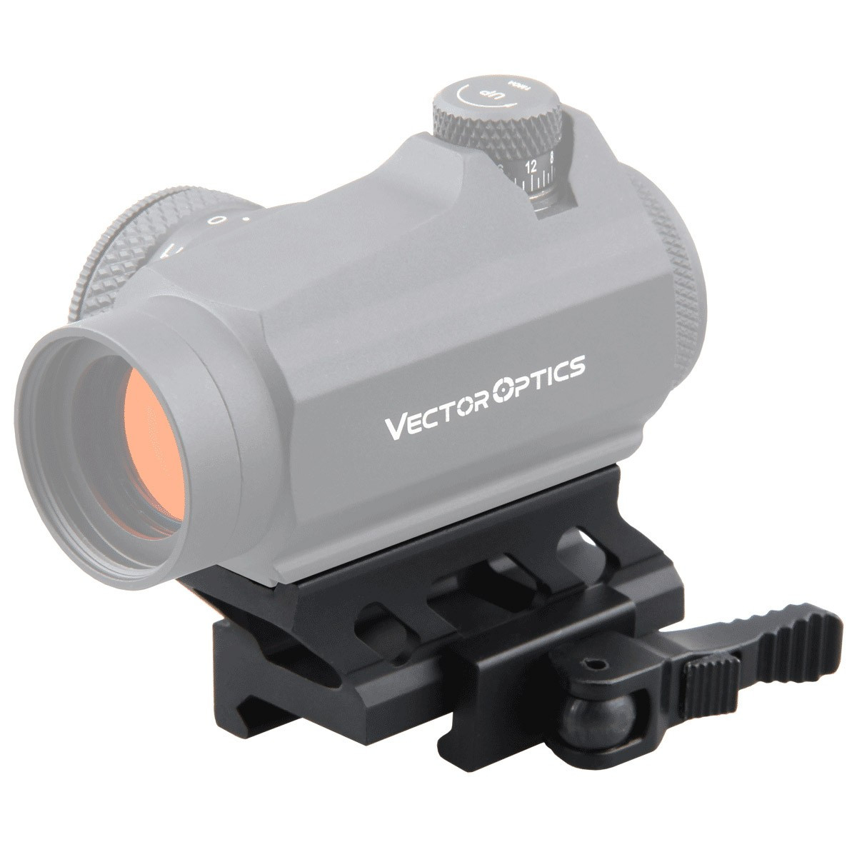 Vector Q/D Cantilever Riser Mount fits Vector Maverick and Aimpoint T-1 Red Dots