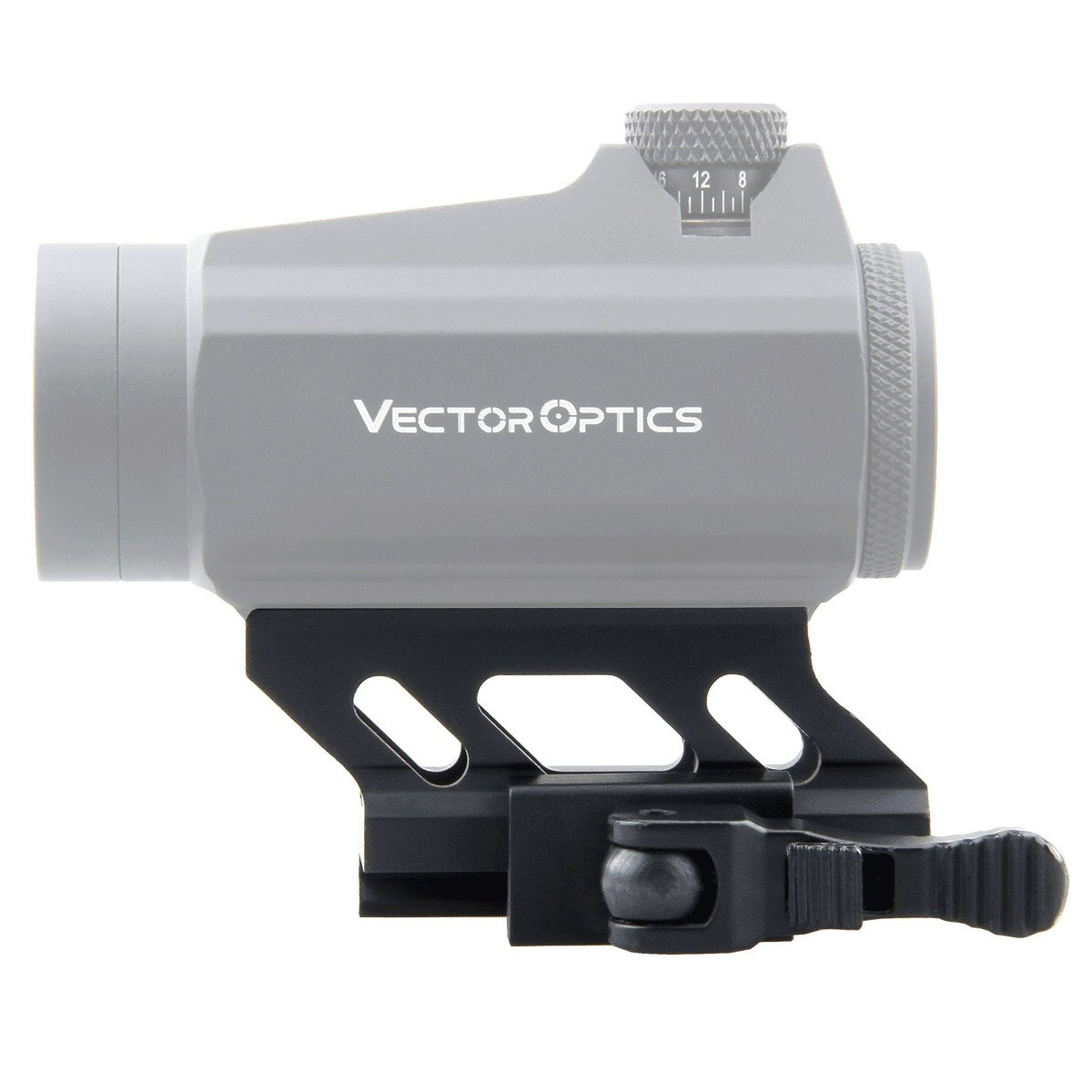 Vector Q/D Cantilever Riser Mount fits Vector Maverick and Aimpoint T-1 Red Dots