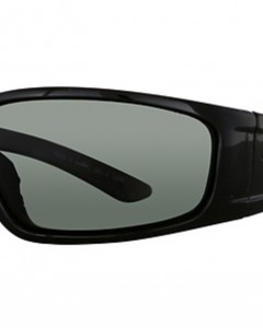 Wiley X Zak Sunglasses With Polarized Smoke Grey Lenses/ Gloss Black Frame