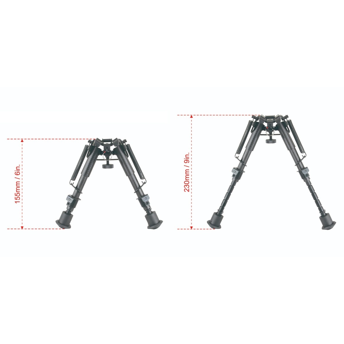 Bipied Rokstad 6-9 Grenadière Rail Weaver Pieds Rétractables - Tirs