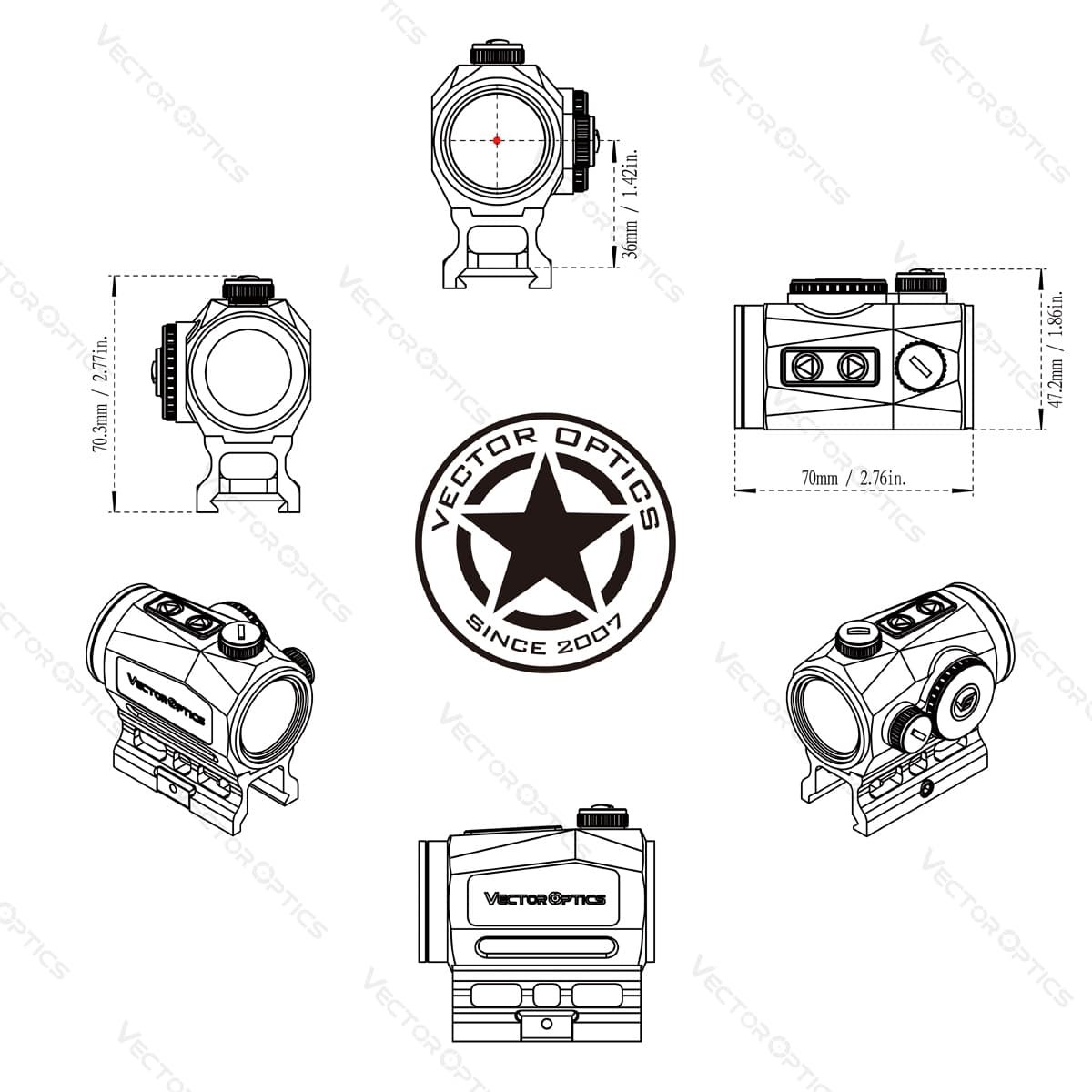 WIN A: Vector Optics Scrapper Gen2 1x25 2 MOA Motion Sensor Red Dot