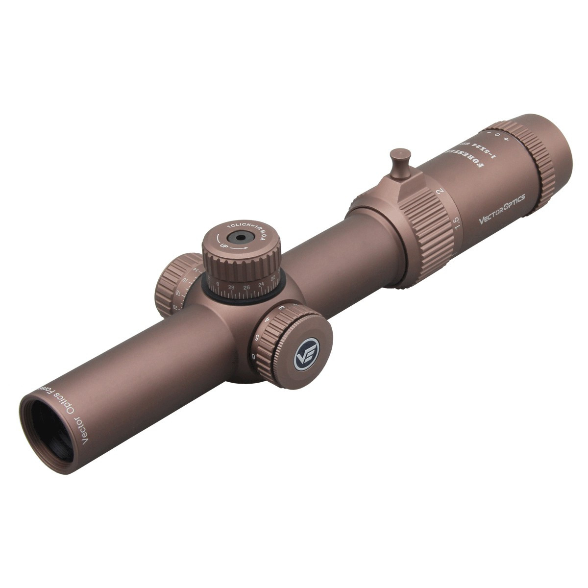 WIN A: Vector Optics Forester 1-5x24 SFP Gen II Illuminated VFD-2 1/2 MOA FDE 30mm Rifle Scope