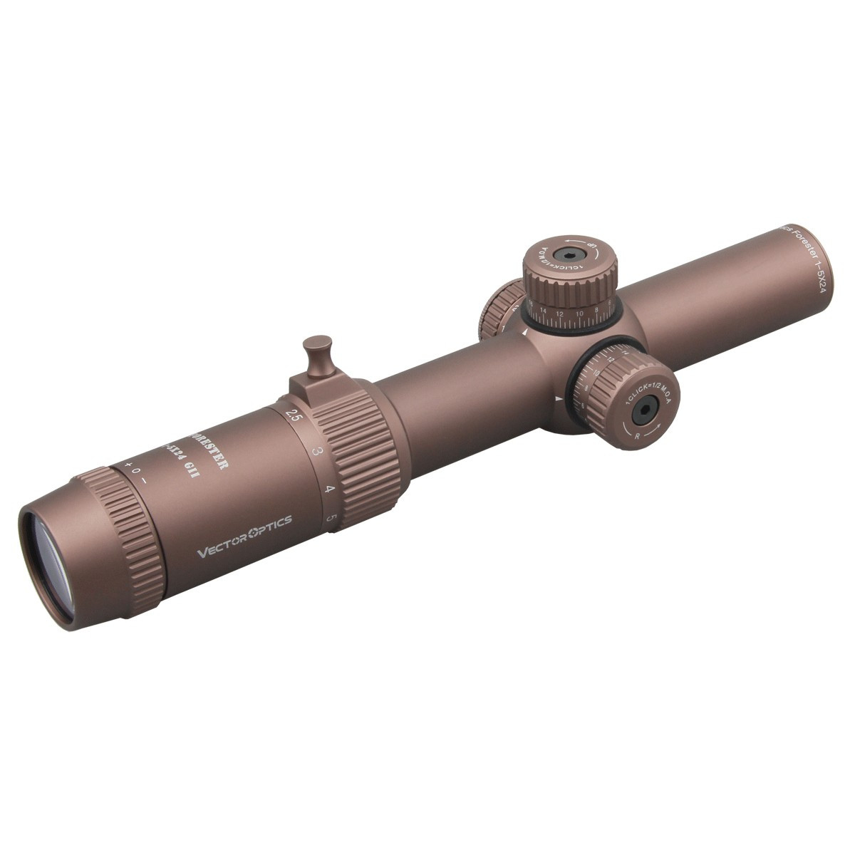 WIN A: Vector Optics Forester 1-5x24 SFP Gen II Illuminated VFD-2 1/2 MOA FDE 30mm Rifle Scope