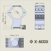 Vector Optics X-ACCU 35mm High Profile Scope Rings
