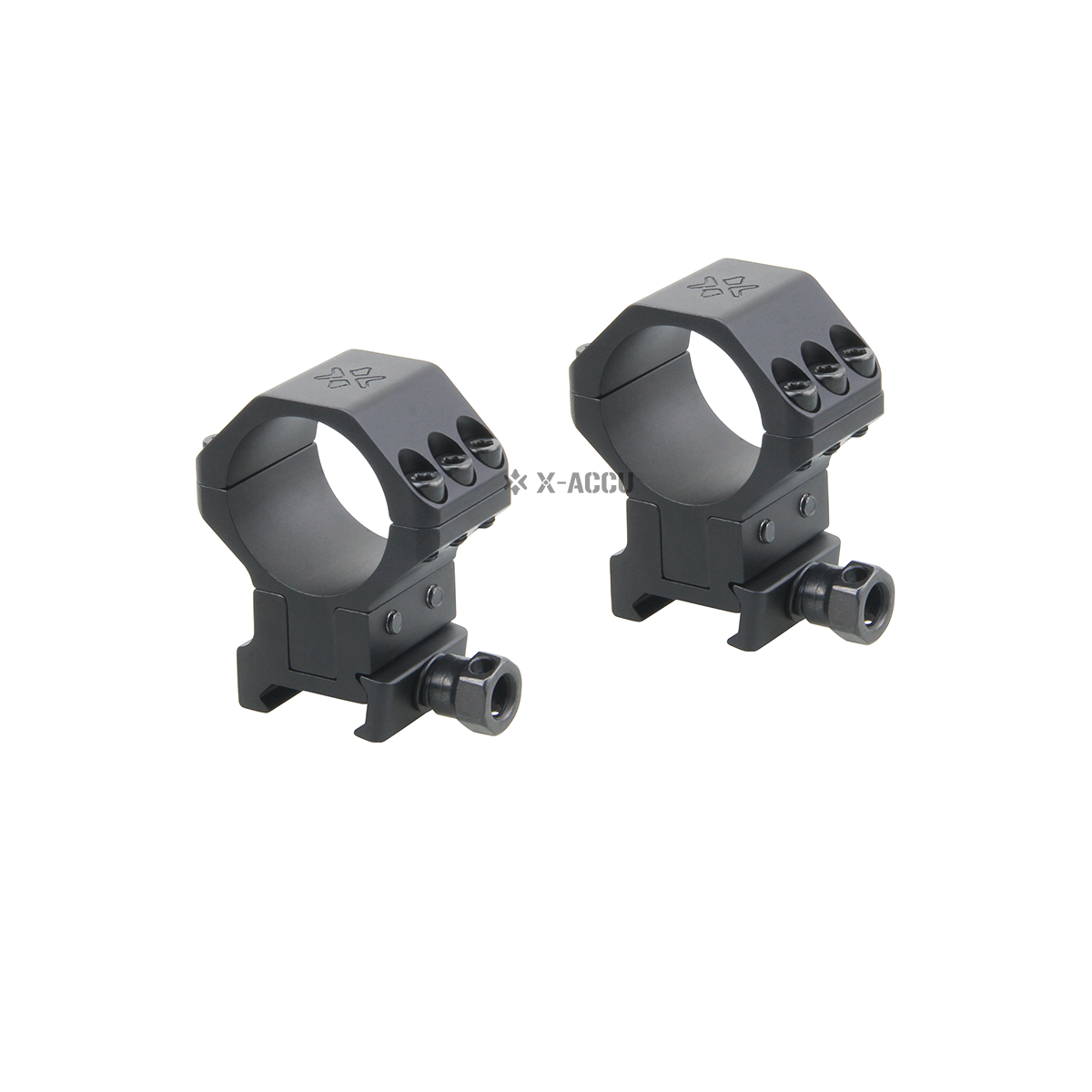Vector Optics X-ACCU 30mm Adjustable Elevation Picatinny Rings 