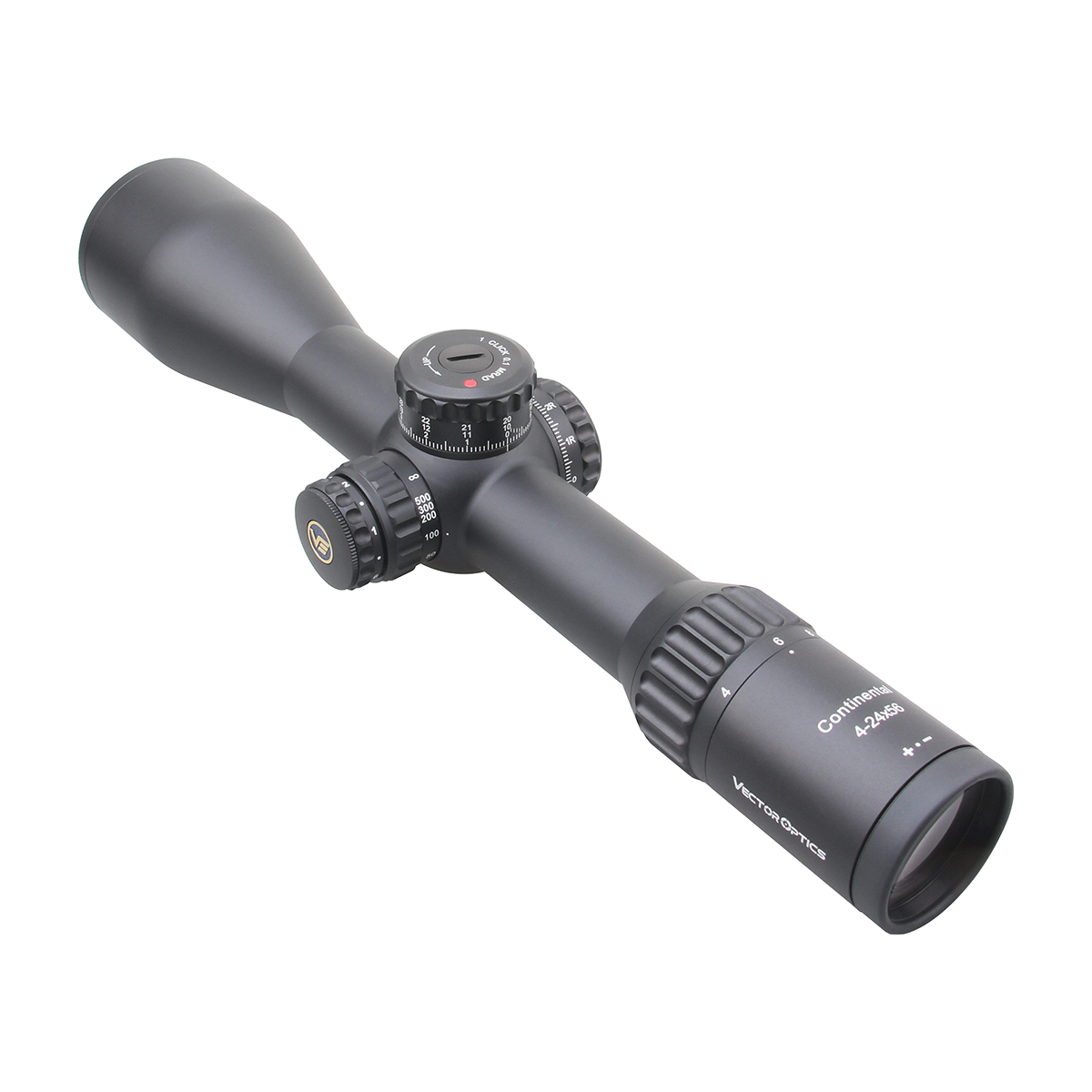 WIN A LOW ODDS: Vector Optics Continental 4-24x56 34mm FFP Illuminated Ranging VEC-MBR 0.1 MRAD Rifle Scope