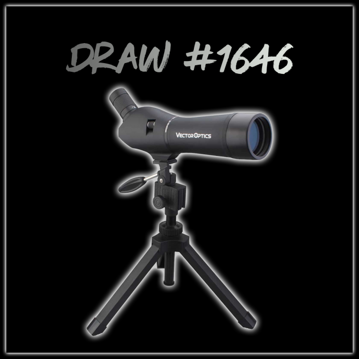 WIN A: Vector Optics Liberty 20-60x60 Spotting Scope #1646 WIN A: Vector Optics Liberty 20-60x60 Spotting Scope #1646