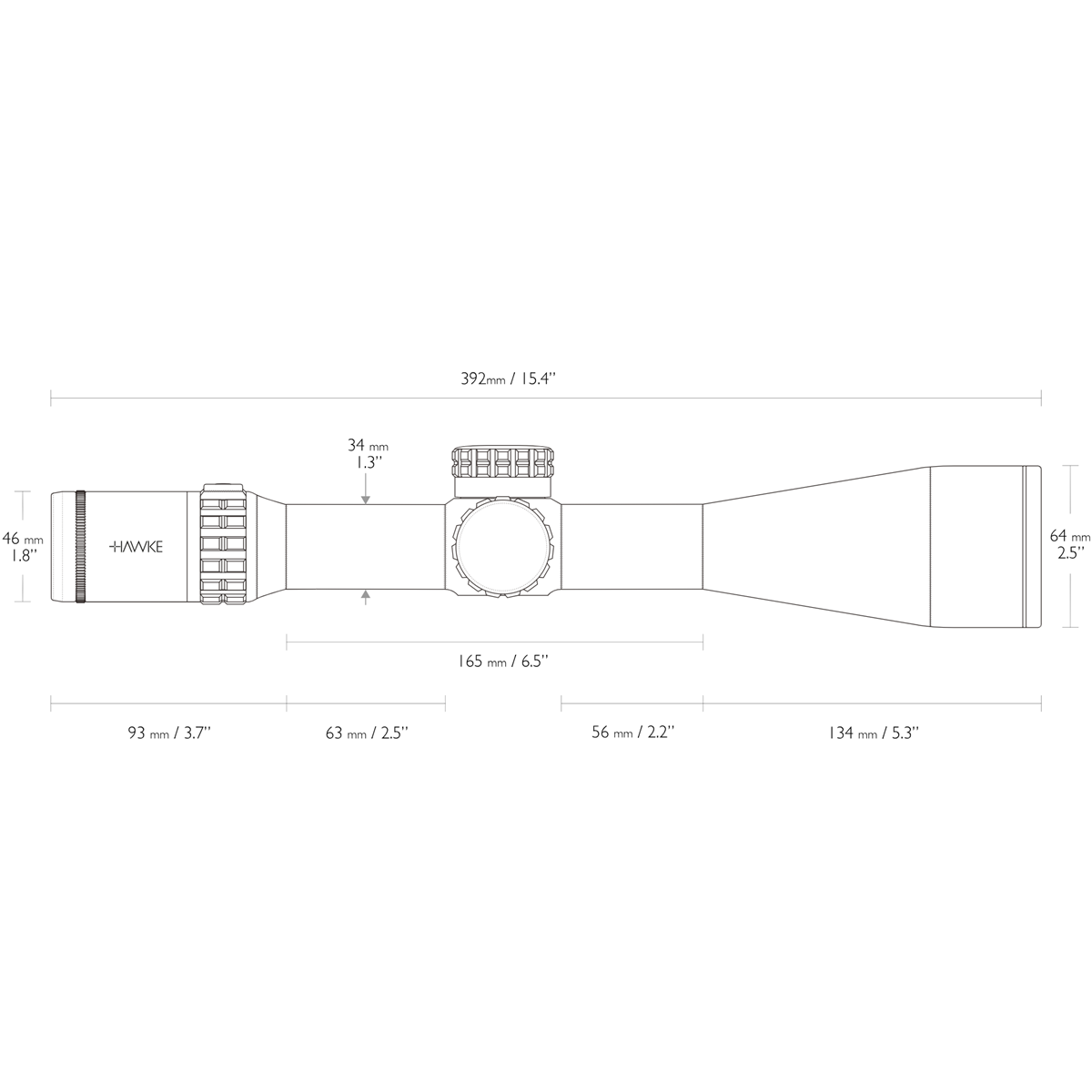 Hawke Frontier 5-30x56 SF 34mm FFP Illuminated MOA PRO EXT Rifle Scope