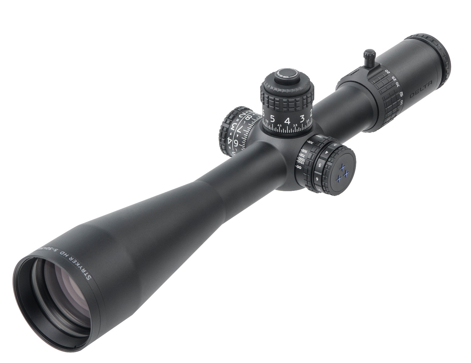 WIN A: Delta STRYKER Target Ultra ED 5-50x56 HD SFP Illuminated DLS-3 1/8 MOA Zero Stop Locking Turret Rifle Scope