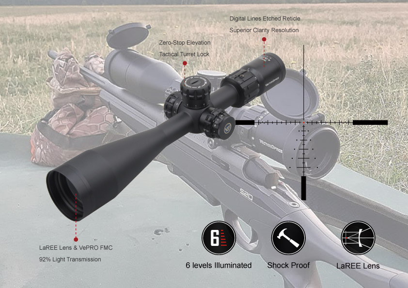 WIN A: Vector Optics Paragon 4-20x50 1" Zero-Stop Rifle Scope 
