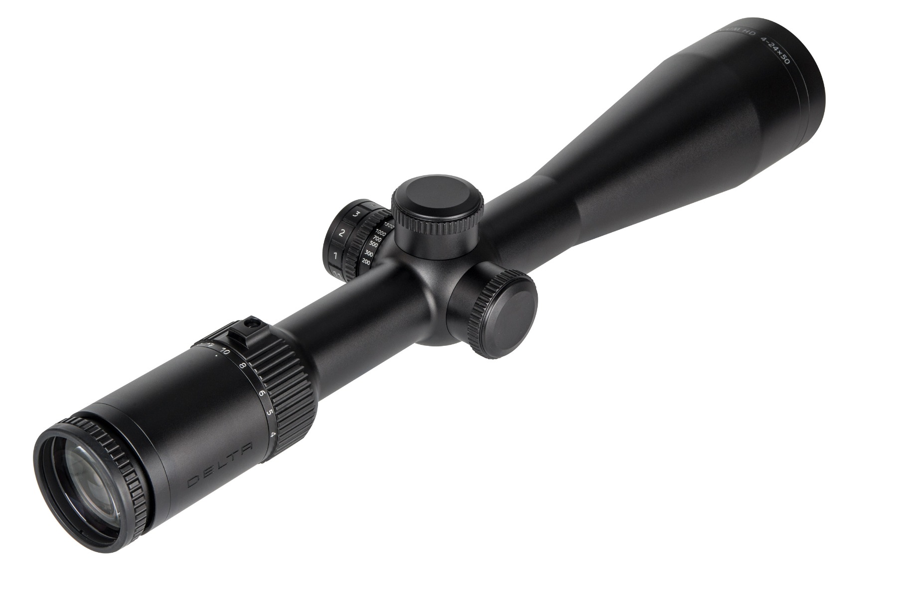 Delta Optical Titanium HD 4-24x50 Illuminated 4A-SB MOA Rifle Scope (with replaceable MOA turrets)