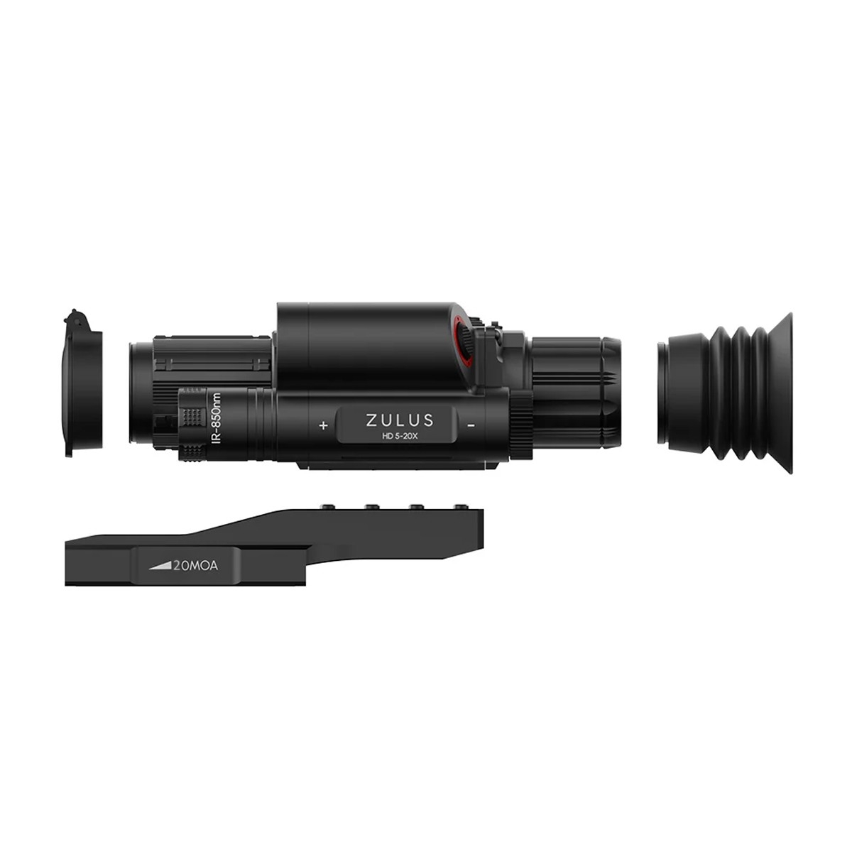 WIN A: DNT Optics ZULUS HD 5-20X Digital Night Vision Scope W/ LRF And Ballistic Calculator + PM20L 20MOA Picatinny Rail