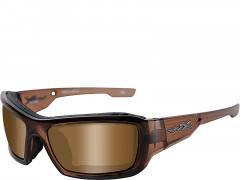 Wiley X Polarized Shooting Glasses With Bronze Lenses and Crystal Brown Frames