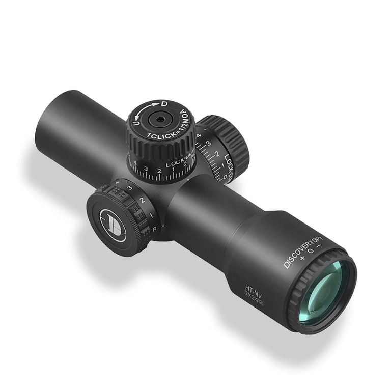WIN A: Discovery Optics Ultra HT-NV MINI 3x24 SFP Wide FOV IR 1/2 MOA Locking Turrets SF Super Compact NV Compatible Rifle Scope