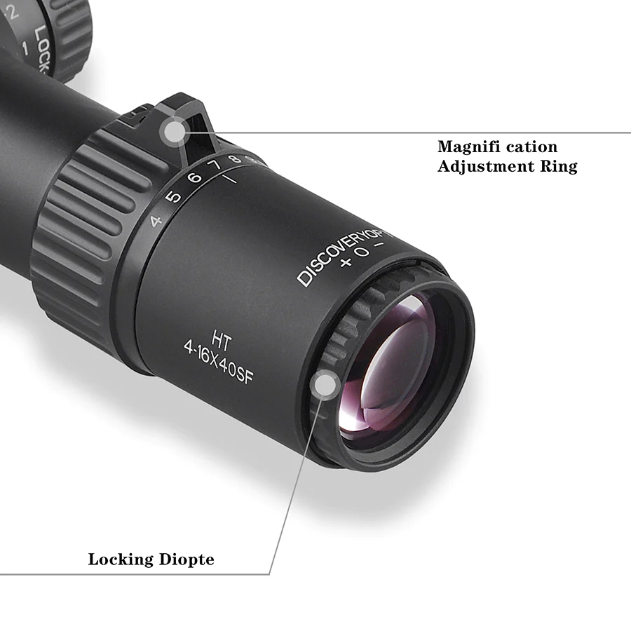 WIN A: Discovery Optics HT 4-16x40 FFP 1/4 MOA Side Focus Locking Turret Target Shooting Non-Illuminated Rifle Scope w/ Picatinny Rings