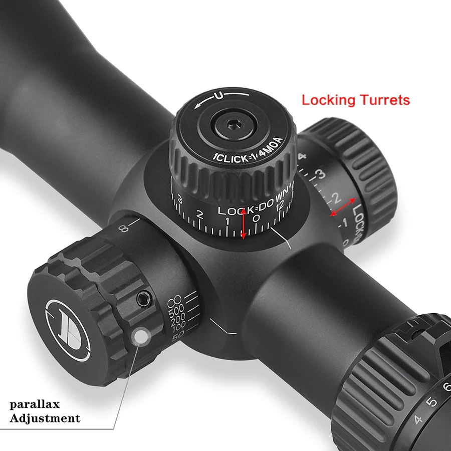 WIN A: Discovery Optics HT 4-16x40 FFP 1/4 MOA Side Focus Locking Turret Target Shooting Non-Illuminated Rifle Scope w/ Picatinny Rings