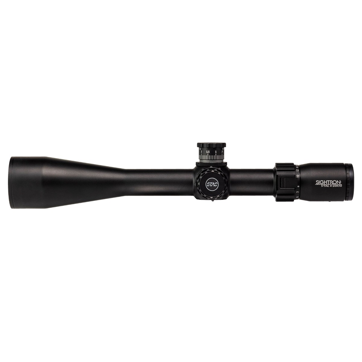 Sightron S-TAC 4-20x50 FFP Illuminated MOA-3 1/4 MOA Zero Stop Rifle Scope 