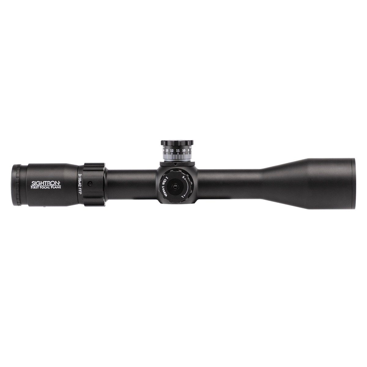 Sightron S-TAC 3-16x42 FFP Illuminated MOA-5 1/4 MOA Zero Stop Rifle Scope 