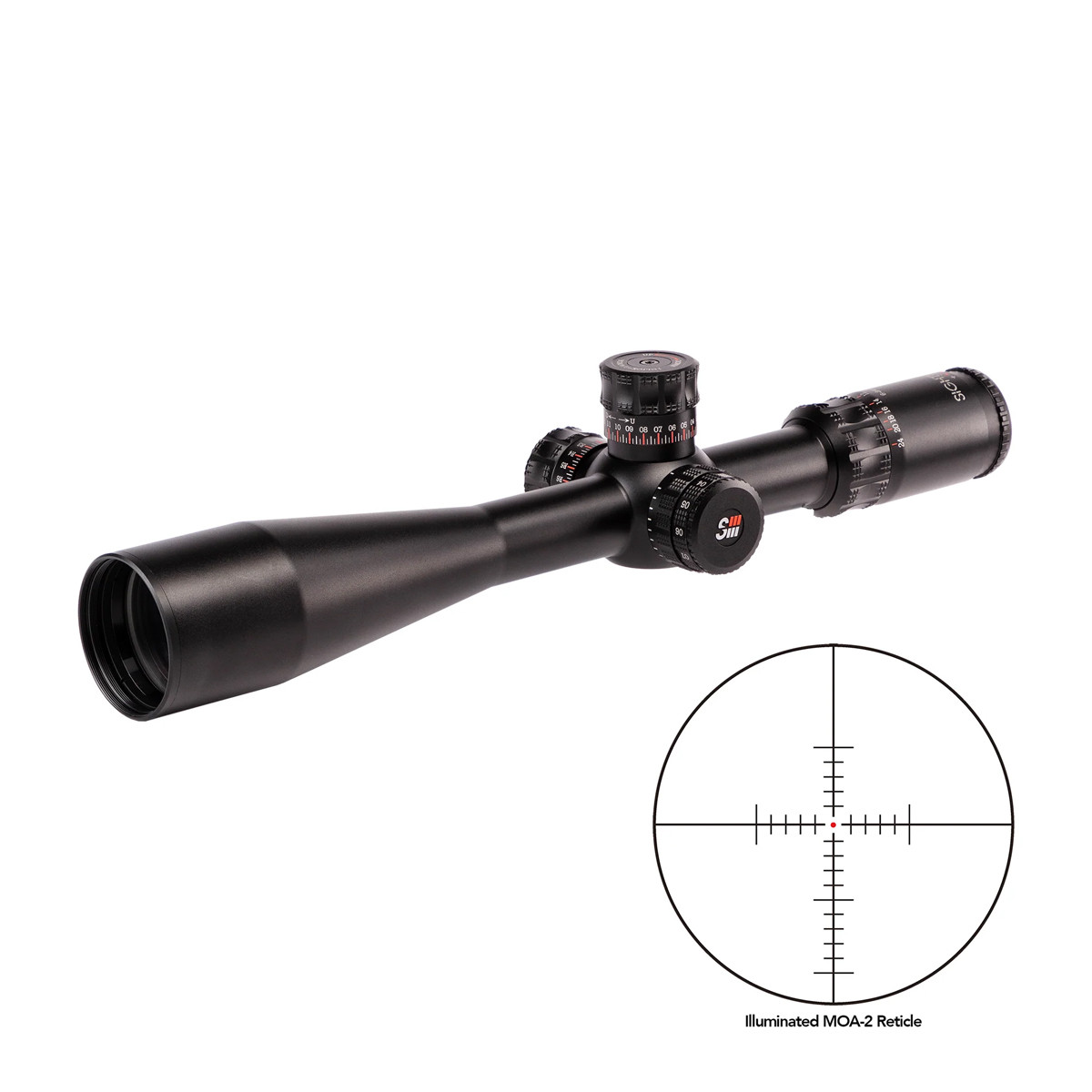 Sightron SIII 6-24x50 Precision Long Range IR Zero Stop MOA-H 30mm Rifle Scope