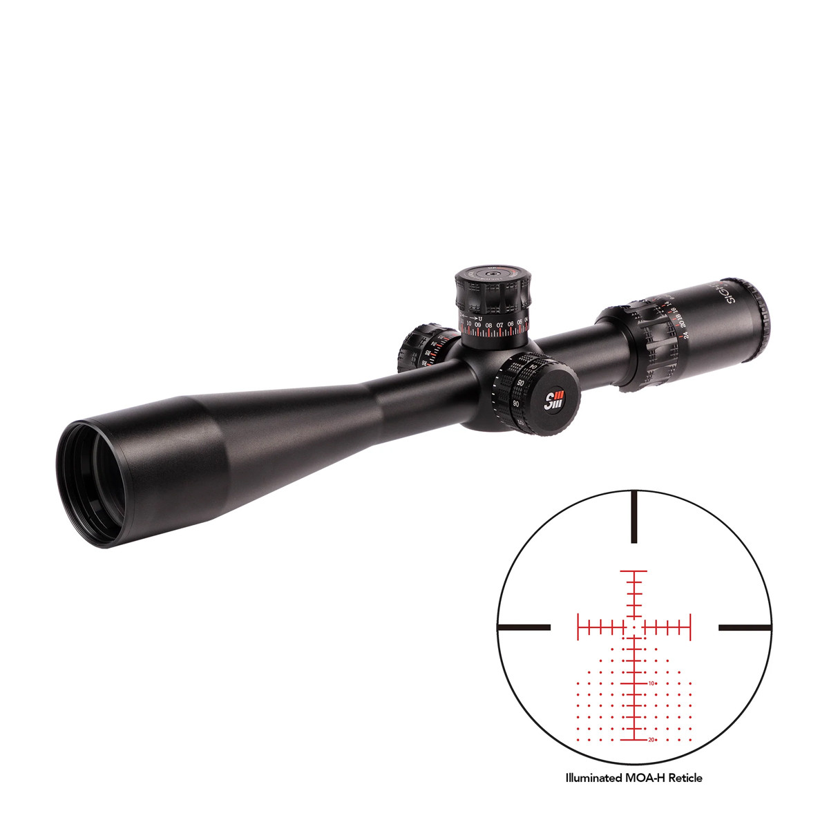 Sightron SIII 6-24x50 Precision Long Range IR Zero Stop MH-5 30mm Rifle Scope