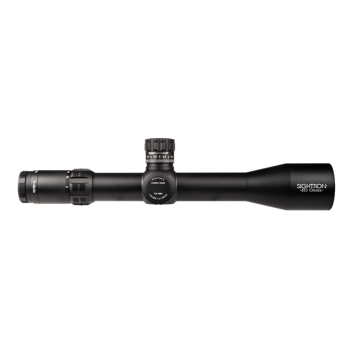 Sightron SVIII ED 5-40X56 FFP Zero Stop 0.1Mrad Illuminated MH-6 Rifle Scope