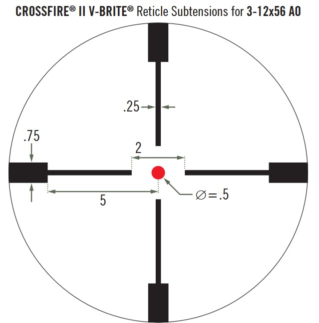 Vortex Crossfire II 3-12x56 SFP AO Hog Hunter IR 30mm Rifle Scope
