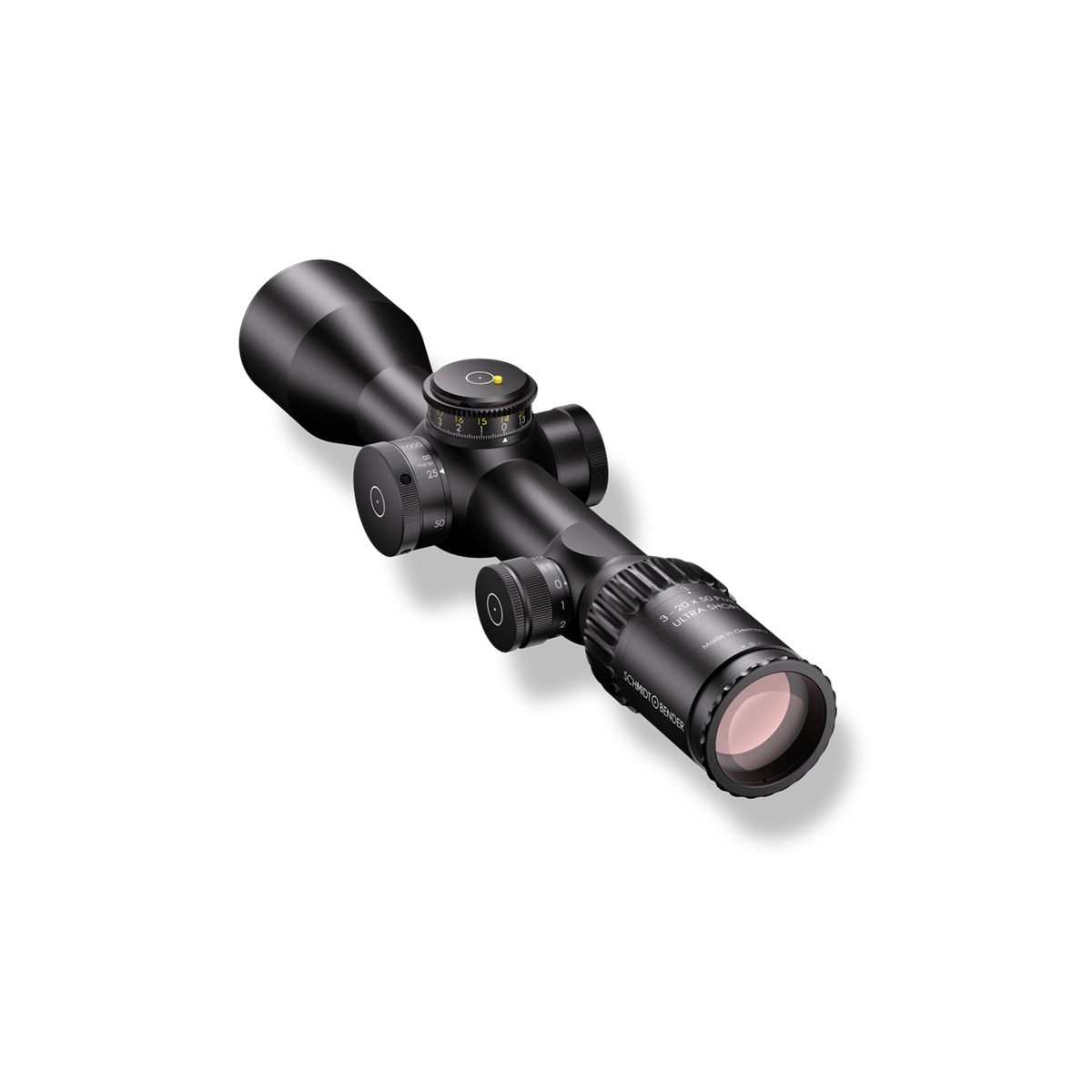 Schmidt & Bender PM II 3-20x50 Ultra Short FFP TREMOR3 Illuminated DT35 MTC LT / ST ZC CT 0.1 MRAD CCW Rifle Scope 