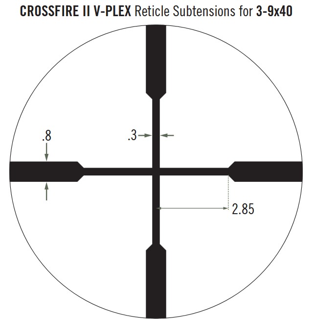 Vortex Crossfire II 3-9x40 SFP V-Plex Rifle Scope 