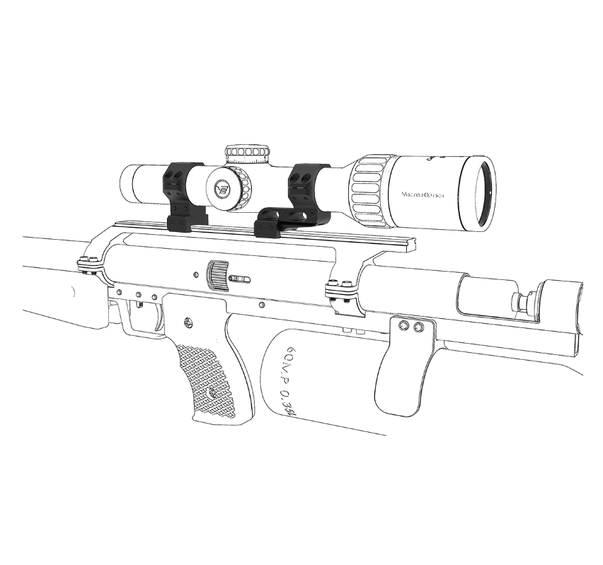 Vector Optics 30mm Adjustable Cantilever Weaver Rifle Scope Rings
