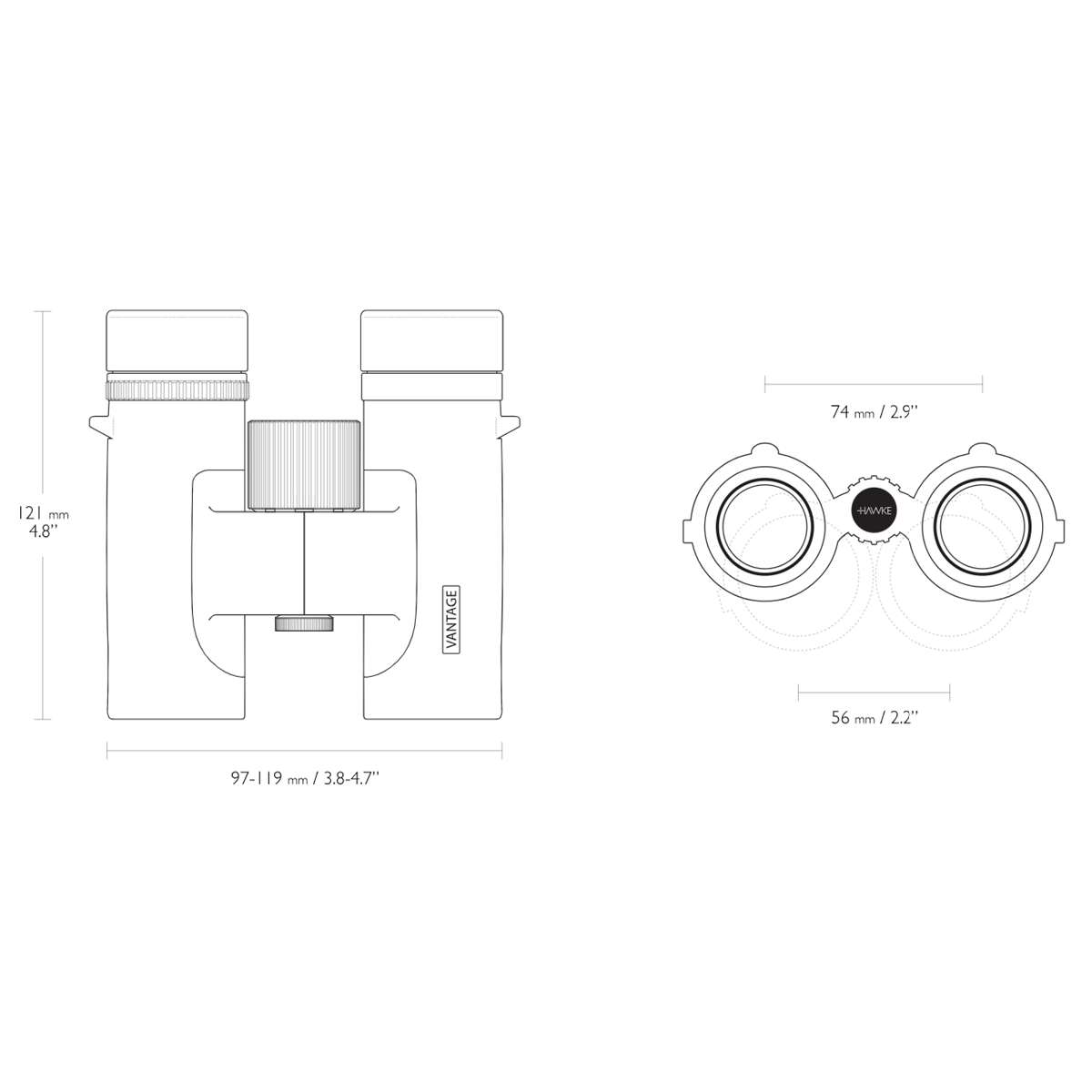 Hawke Vantage 10x42 Binocular - Green