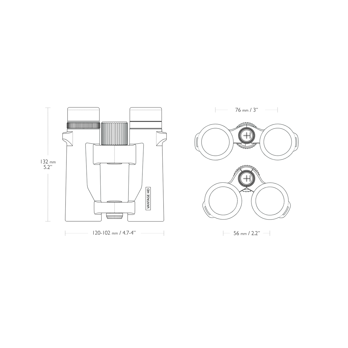 Hawke Vantage HD 8x34 Mid-Size Binoculars