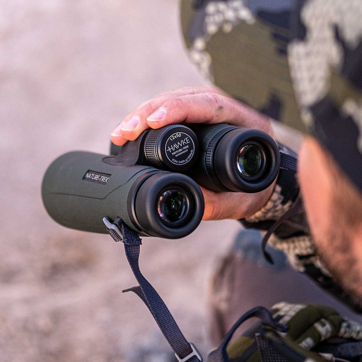 Hawke Nature Trek 12x50 Binocular (Green)