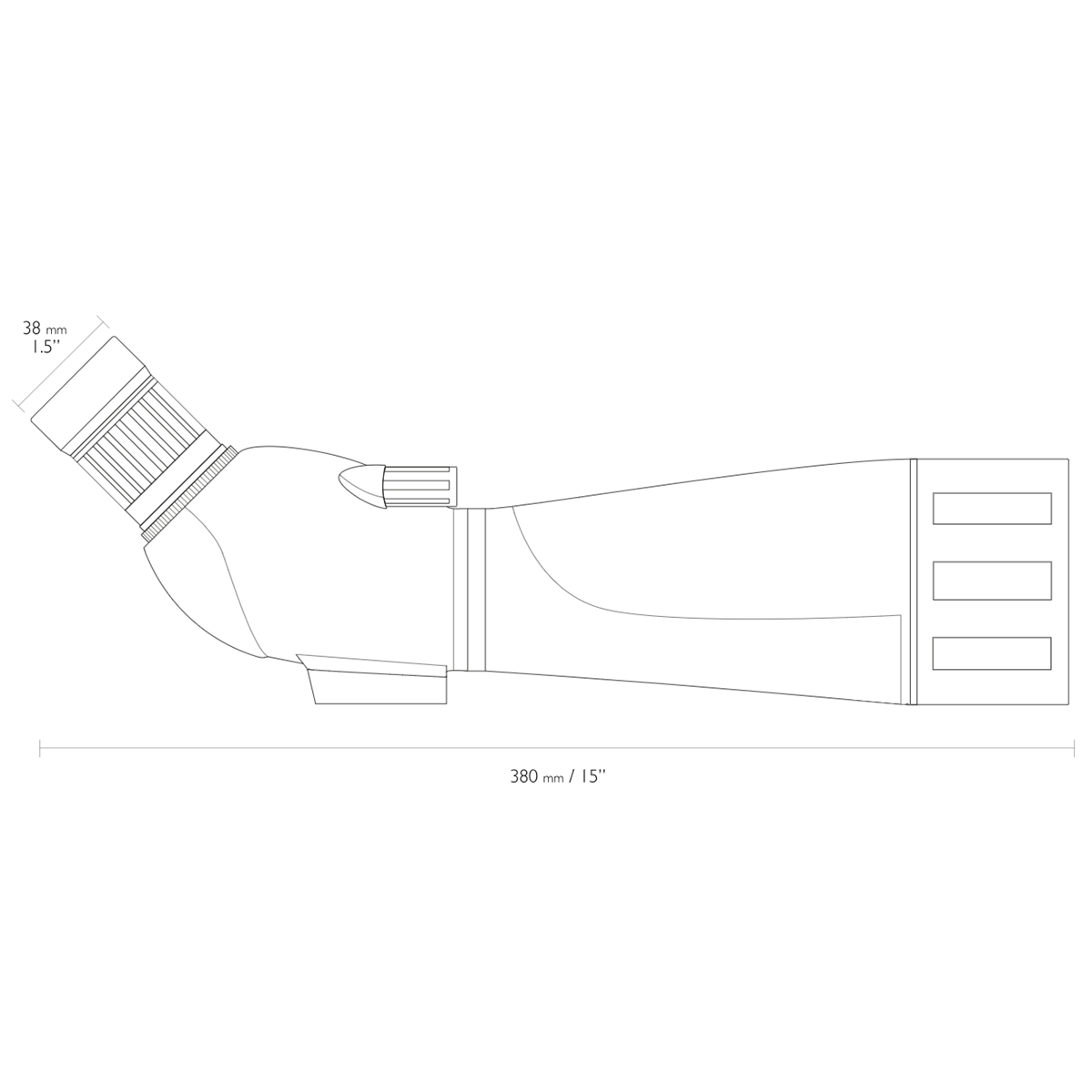 Hawke Vantage 24-72x70 Spotting Scope