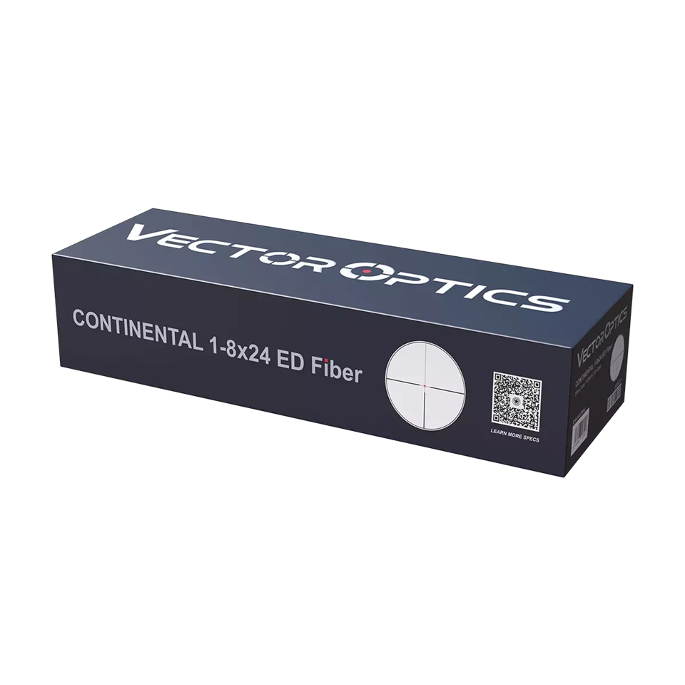 Vector Optics Continental x8 1-8x24 ED LPVO Fiber 30mm Rifle Scope