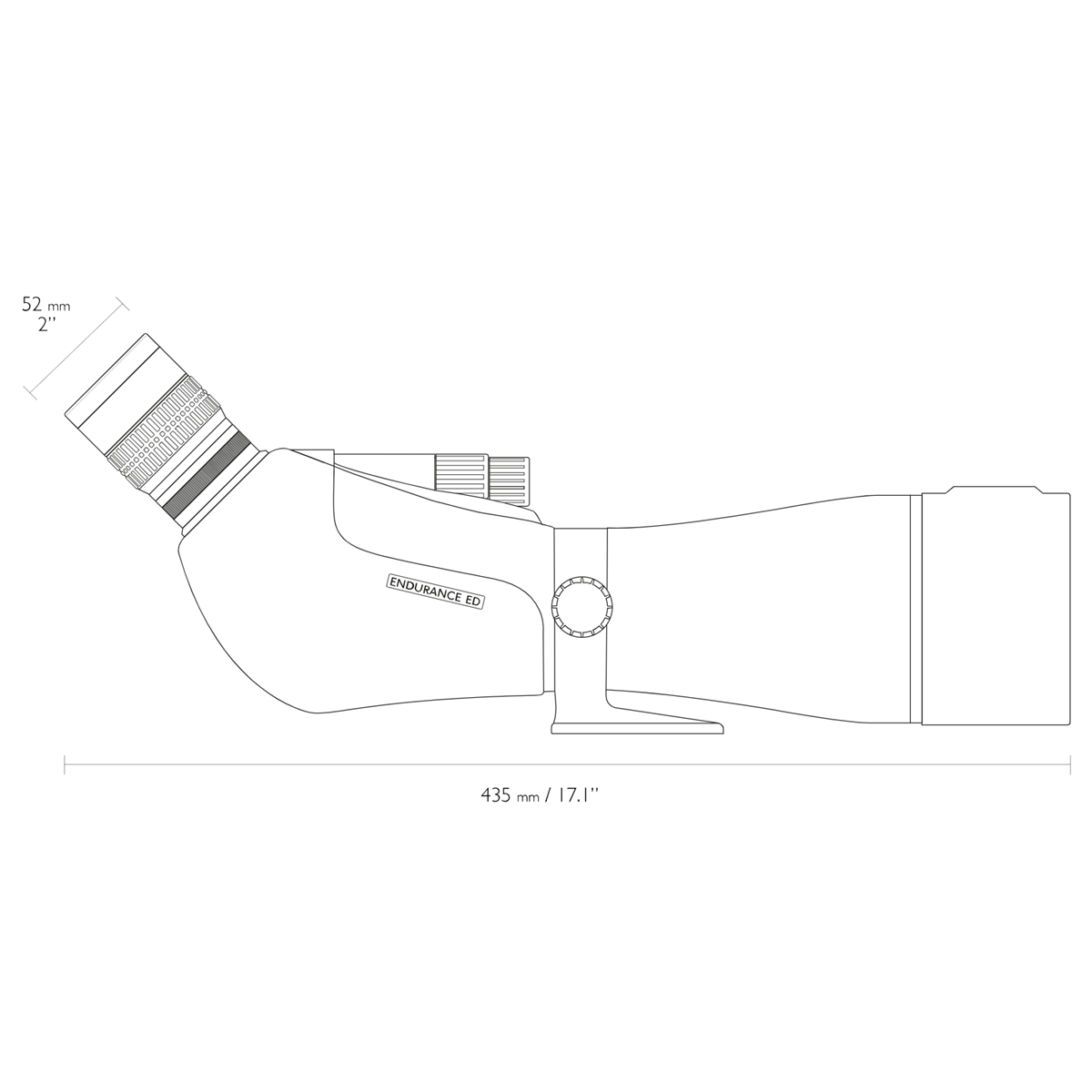 Hawke Endurance ED 25-75x85 Spotting Scope